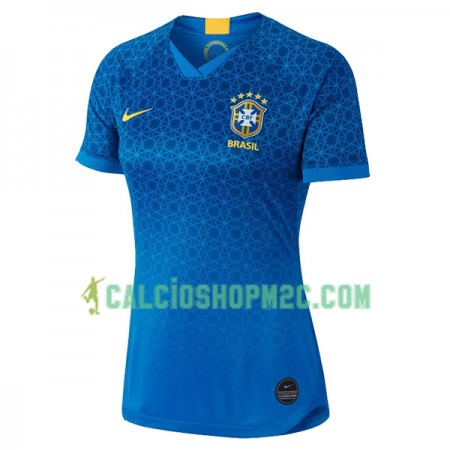 Brasile Maglia Trasferta Mondiali calcio femminile 2019 Manica Corta